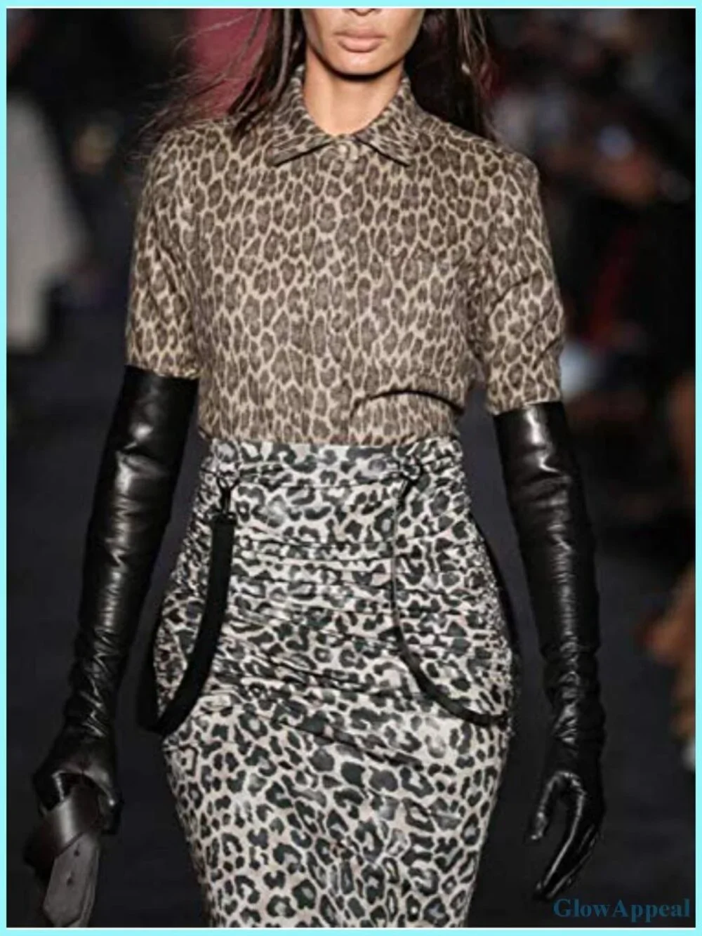 Faux Leather Opera Gloves 24 Inch Vintage Evening Party Cosplay